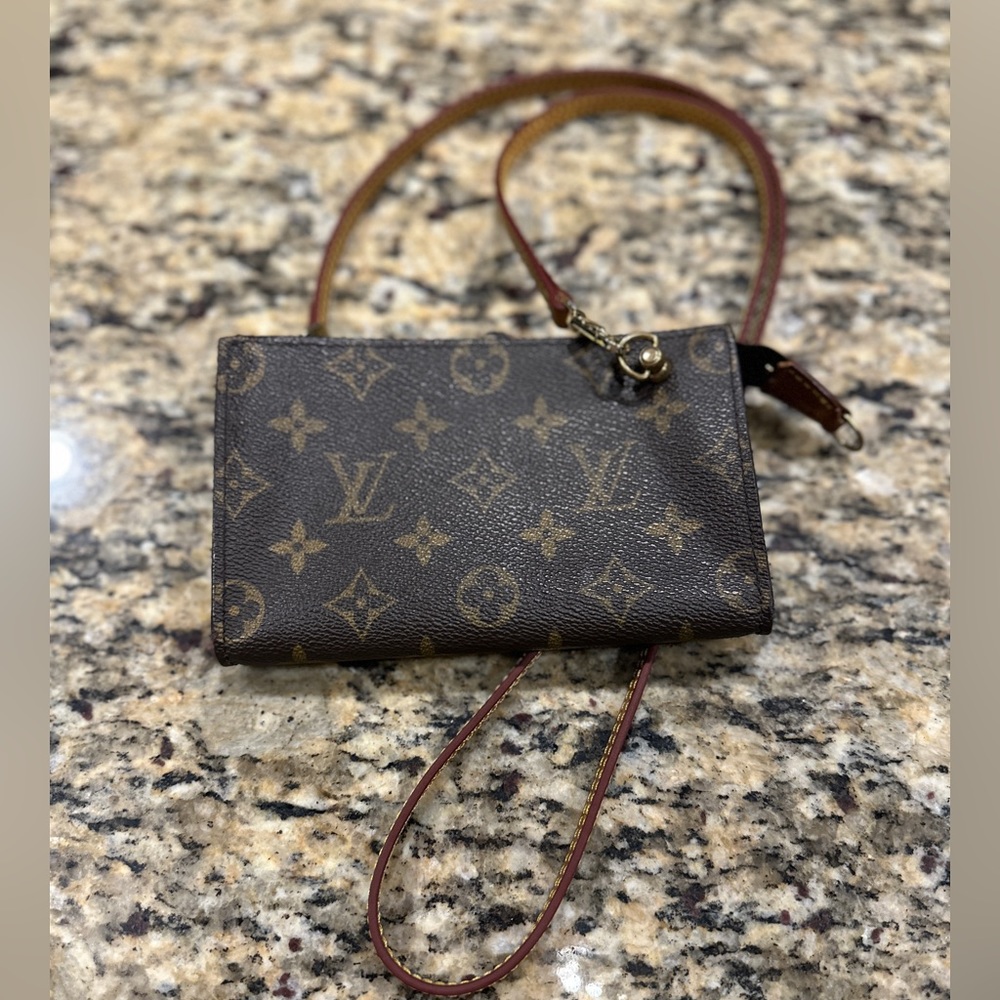 Louis Vuitton Vintage Small Cosmetics Bag Turned Crossbody